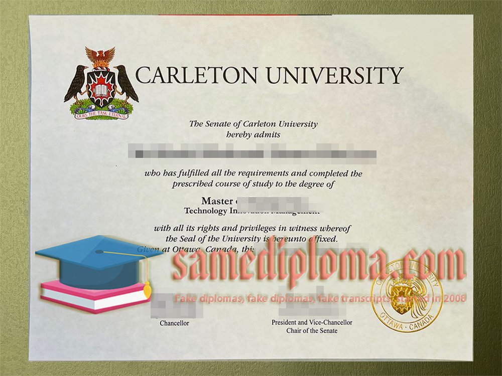 Fake Carleton University Diploma