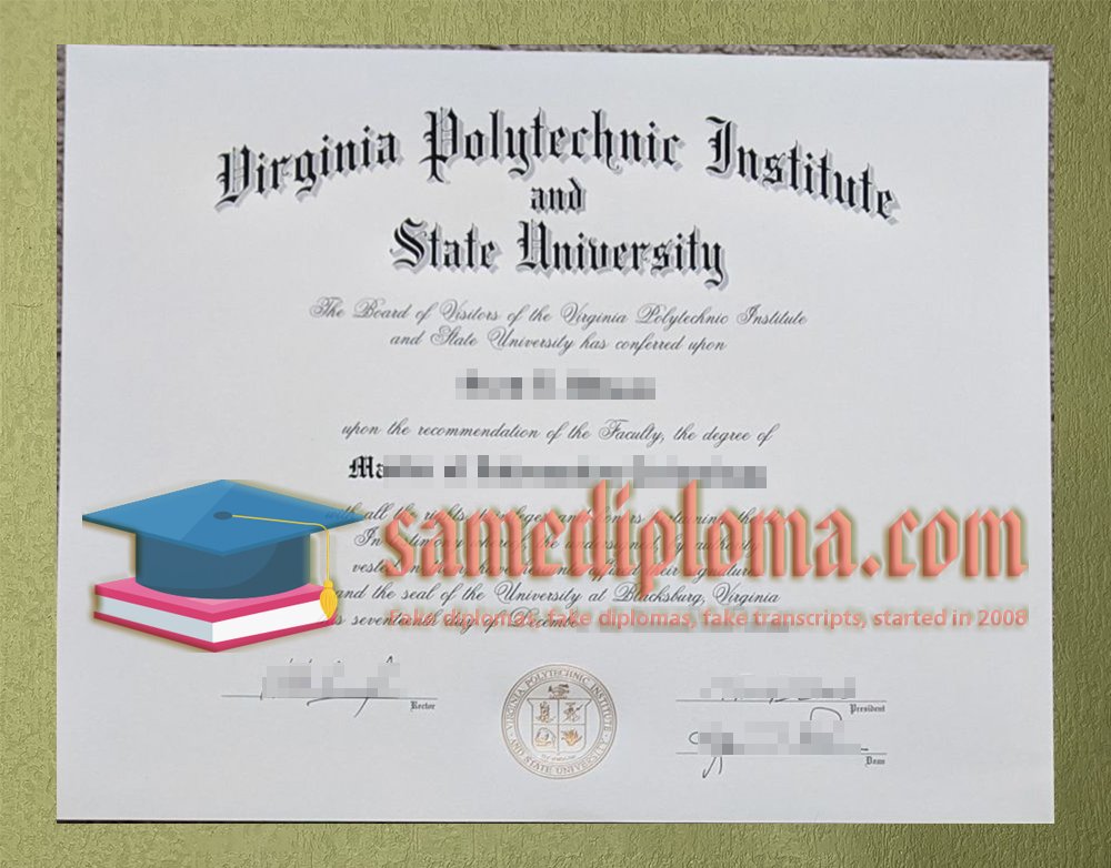 Virginia Tech diploma