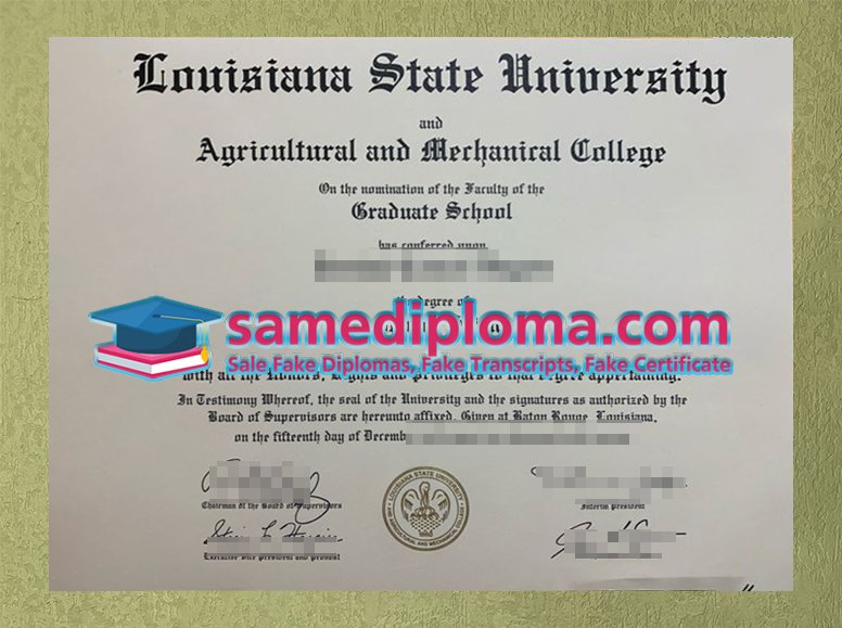 Louisiana University Diploma