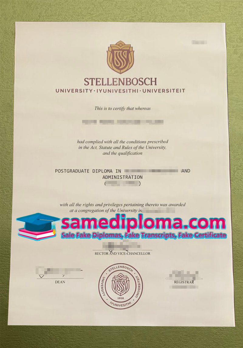 Diploma of Stellenbosch University