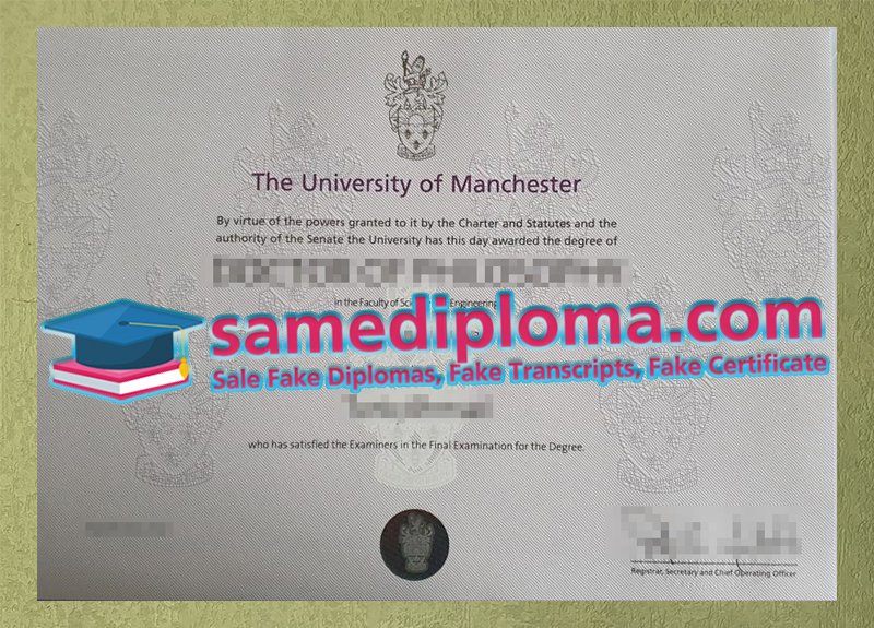 University of Manchester Diploma