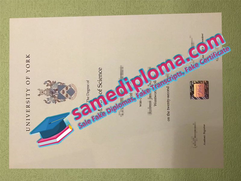 University of York Degree Certificate Diploma display