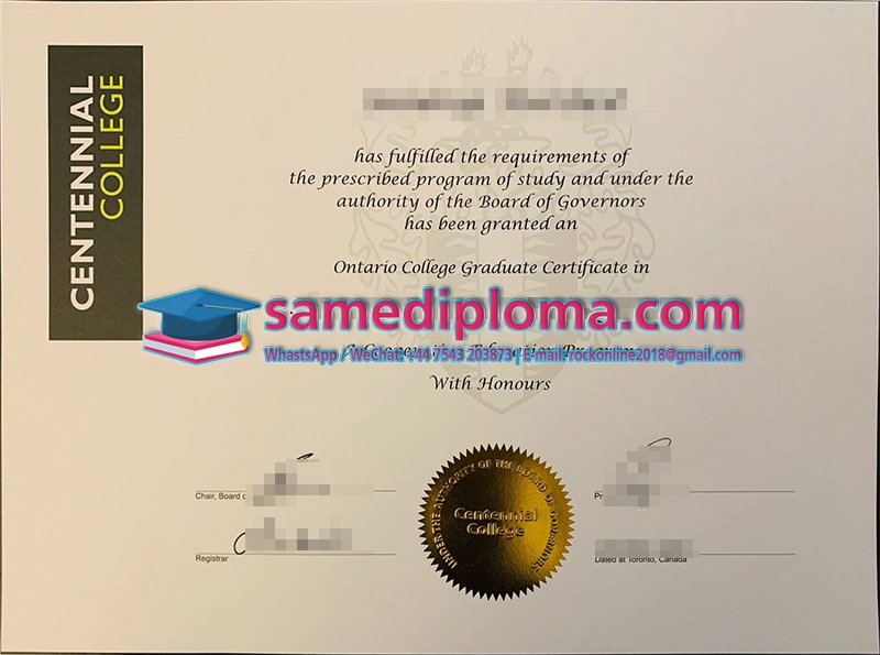 Buy Centennial College (Canada) Fake Degree
