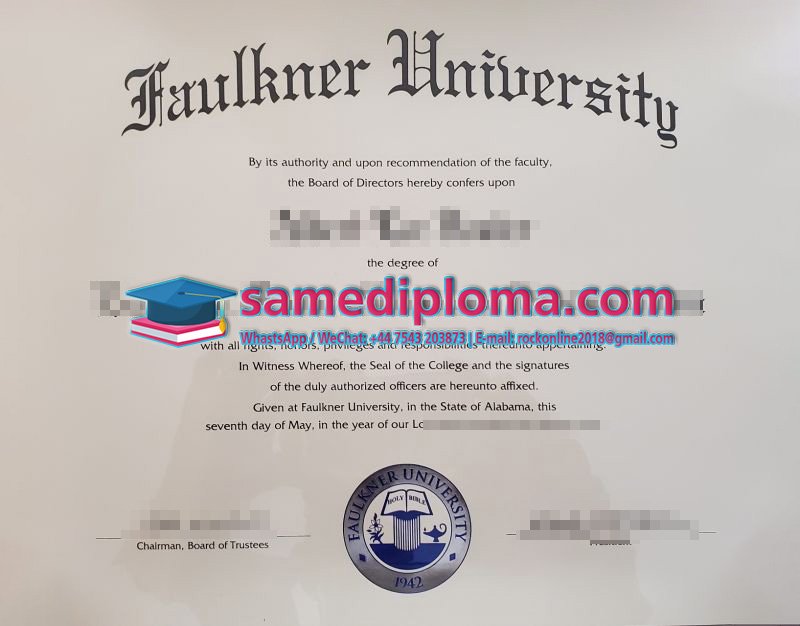 Buy Faulkner University Fake Diploma