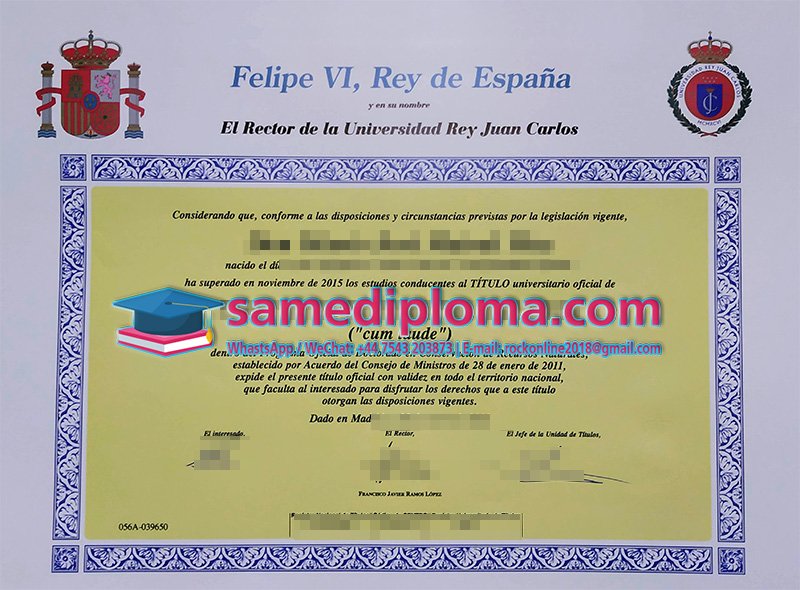 Purchase Universidad Rey Juan Carlos Fake Degree
