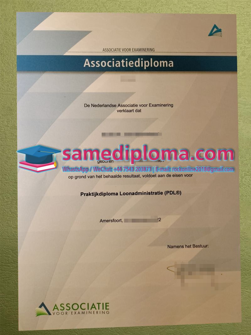Praktijkdiploma Loonadministratie Associatiediploma Praktijkdiploma Loonadministratie Associatiediploma