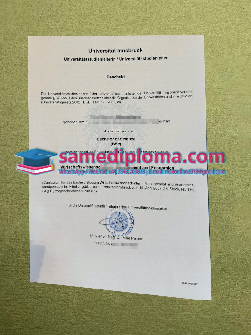 Universität Innsbruck Diploma Can i buy a fake Universität Innsbruck Diploma