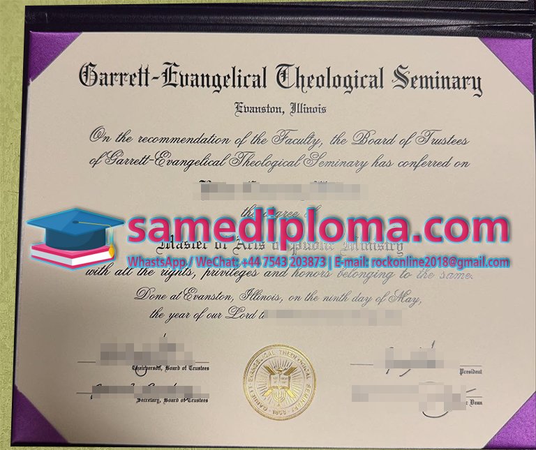 The way to making garrett-evangelical theological seminary Fake Diploma