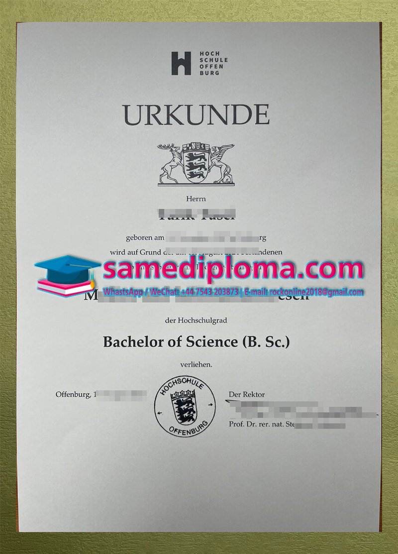 Hochschule Offenburg Diploma Hochschule Offenburg Diploma