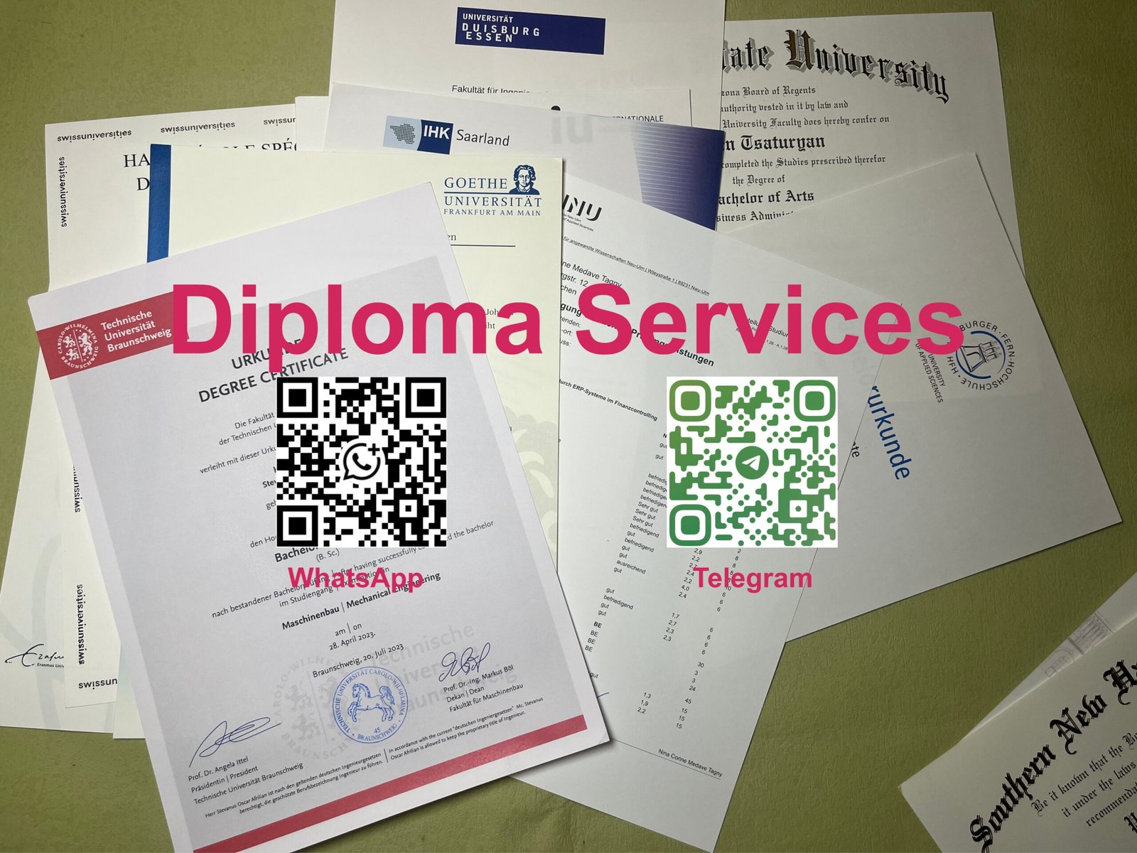 Diploma services