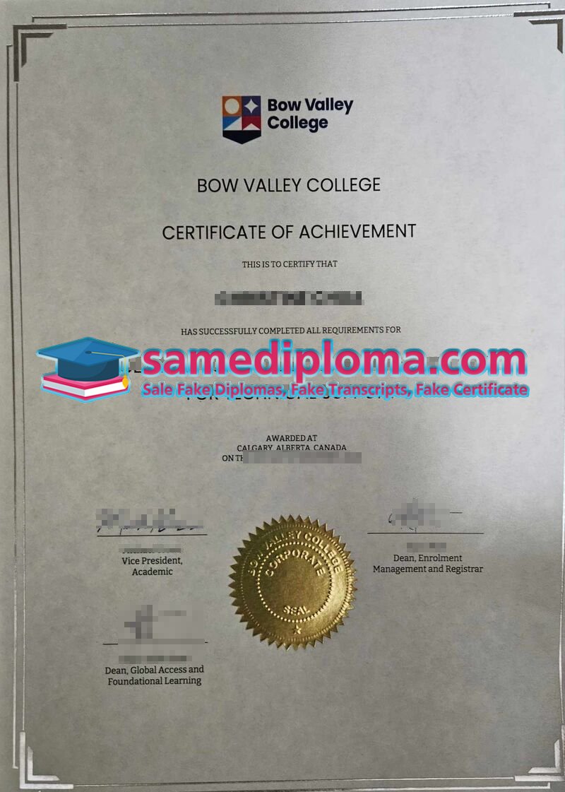 Bow Valley College Certificate