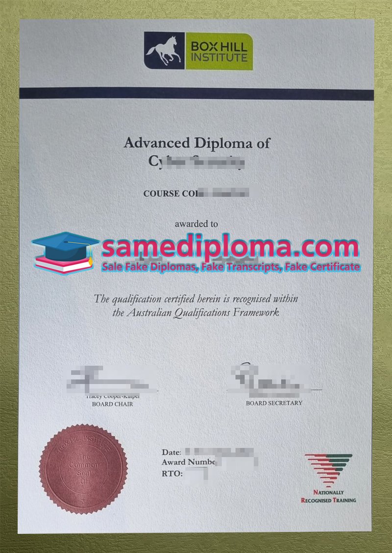 Box Hill Institute Diploma