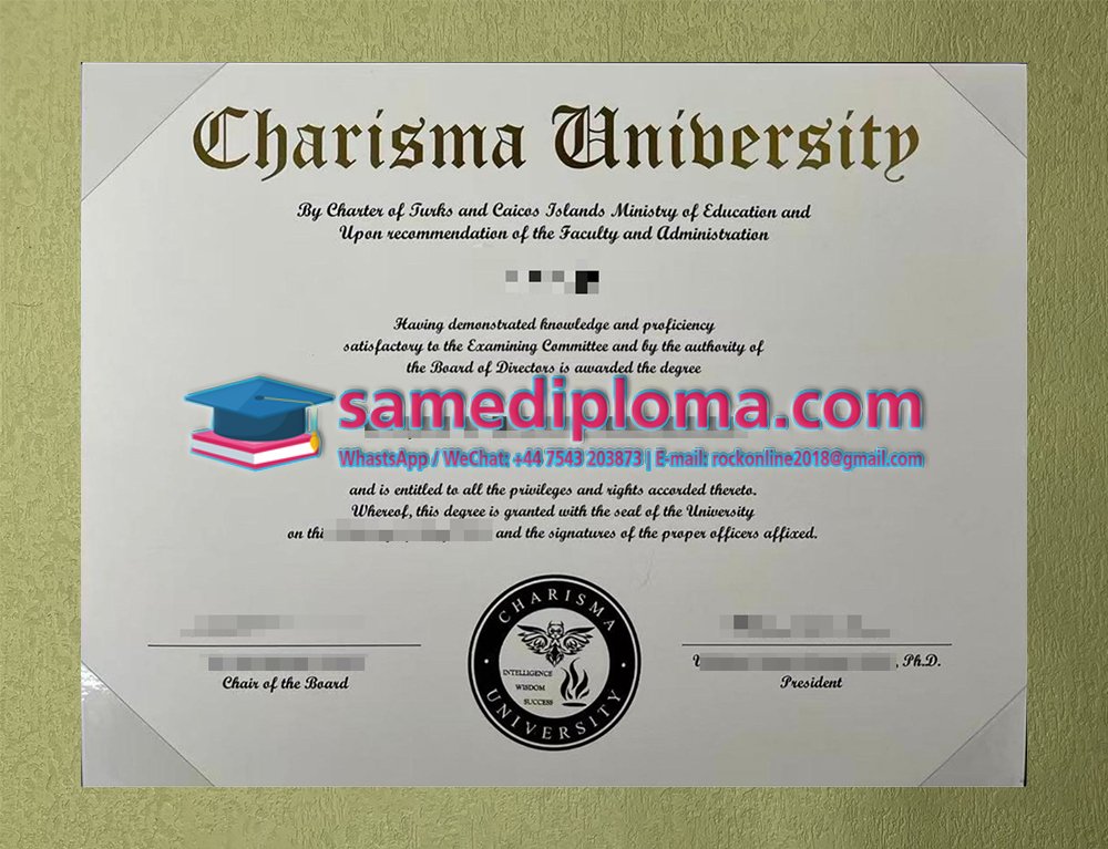 Charisma University Diploma