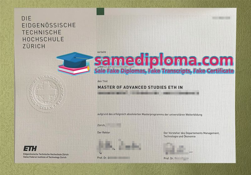 ETH Zurich Diploma
