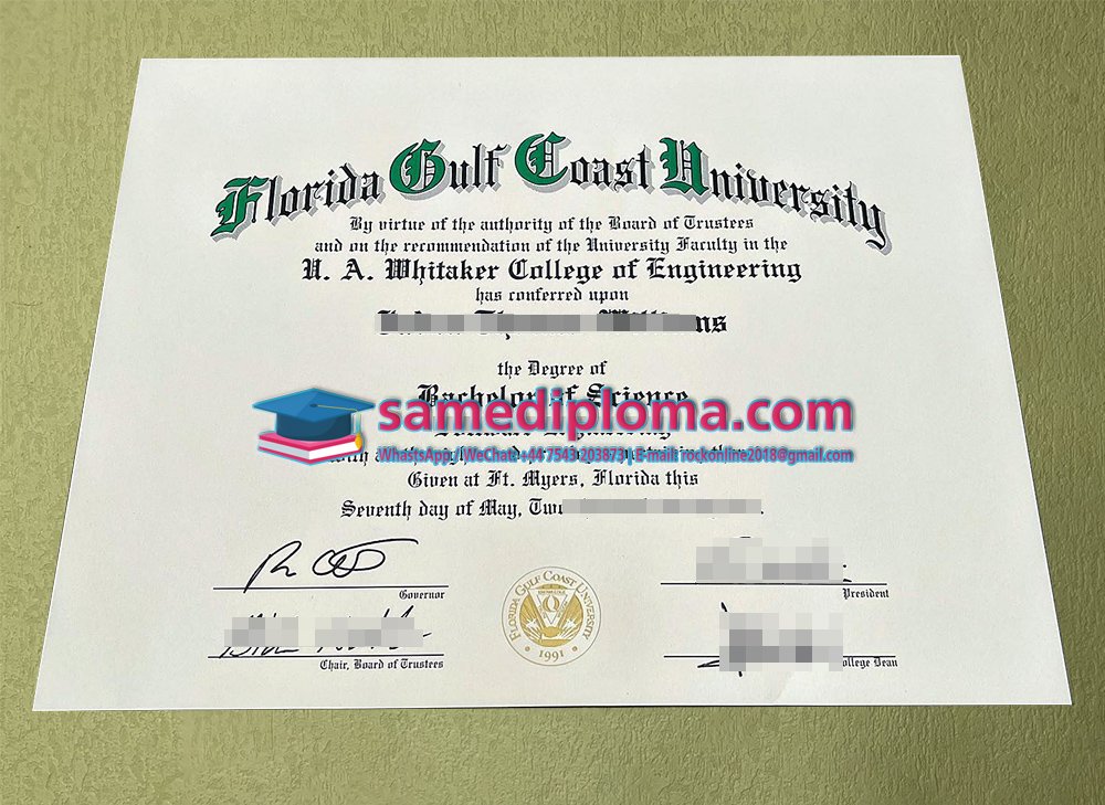 Florida Gulf Coast University Diploma