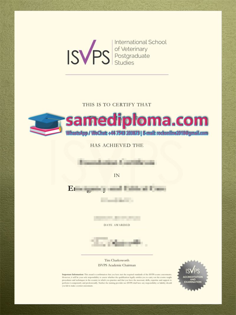 ISVPS Diploma