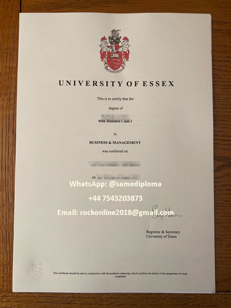 University of Essex diploma