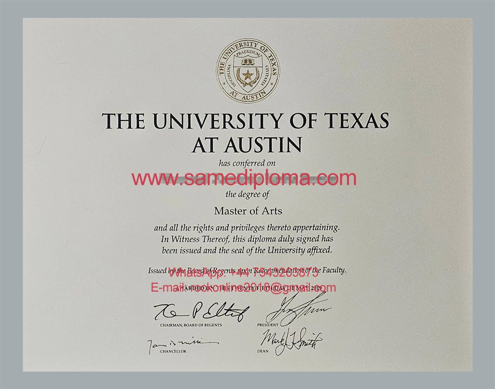 The University of Texas at Austin Diploma