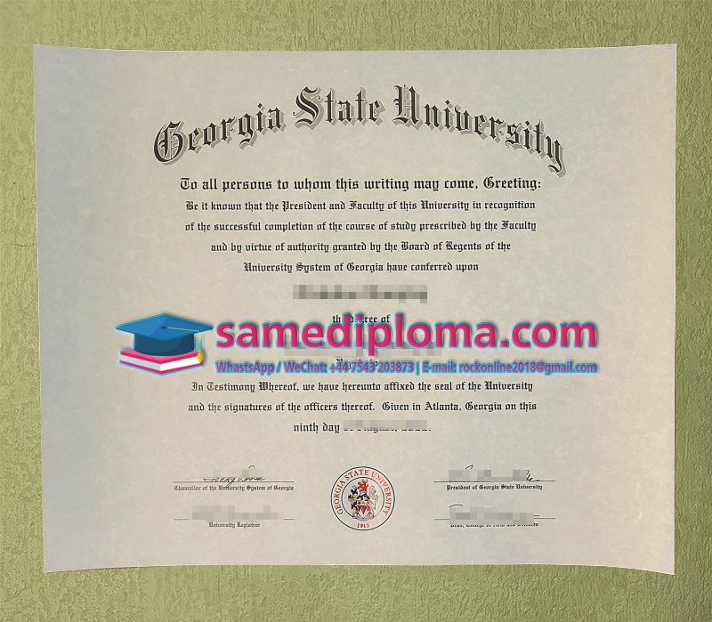 Georgia State University Diploma
