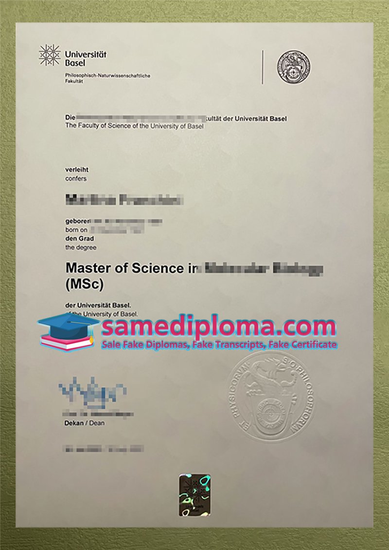 University of Basel Diploma