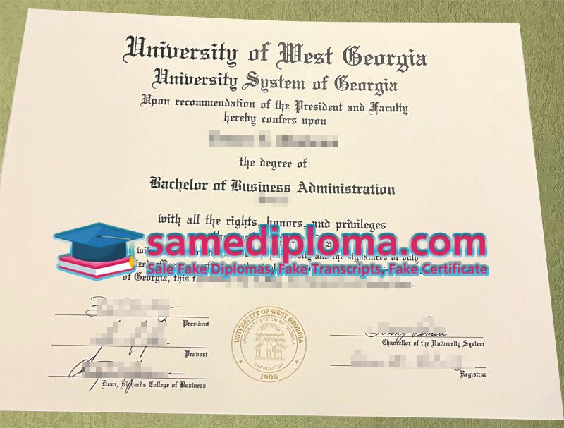 University of West Georgia Diploma