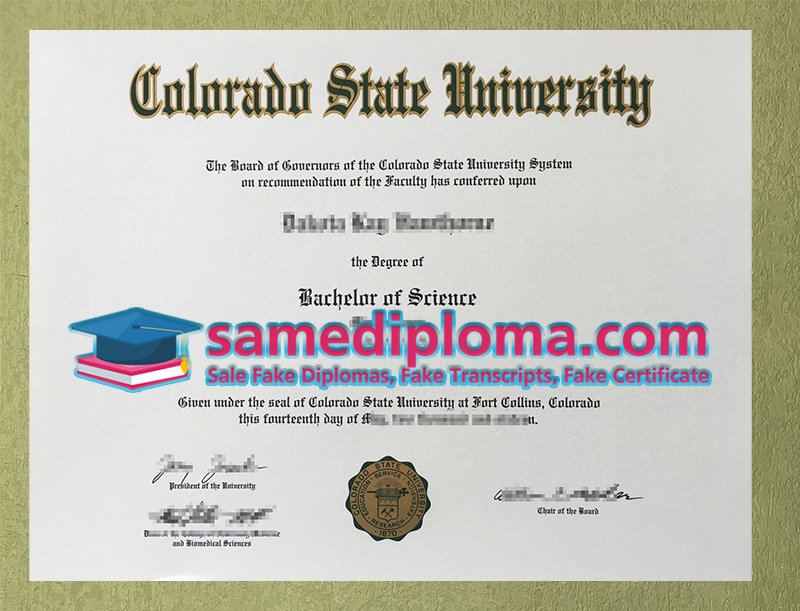 University of Colorado Boulder Diploma