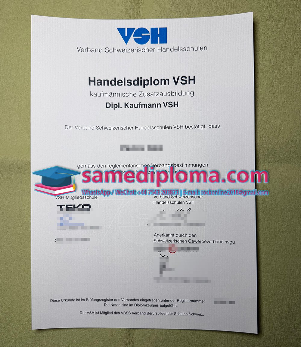 handelsschule vsh diplom