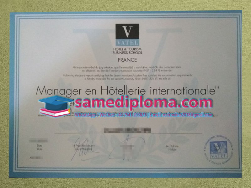 VATEL Diploma