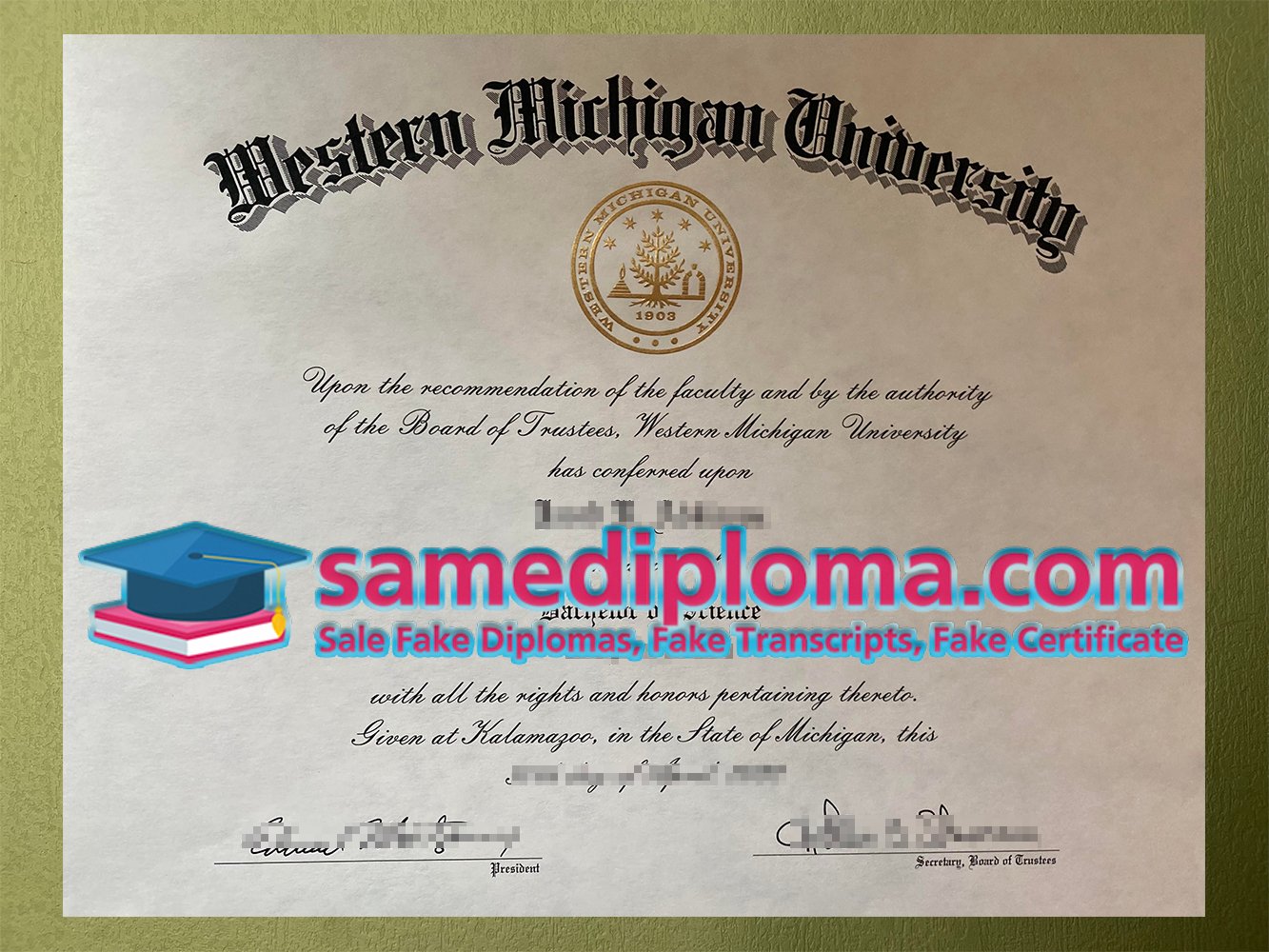 Western Michigan University Diploma
