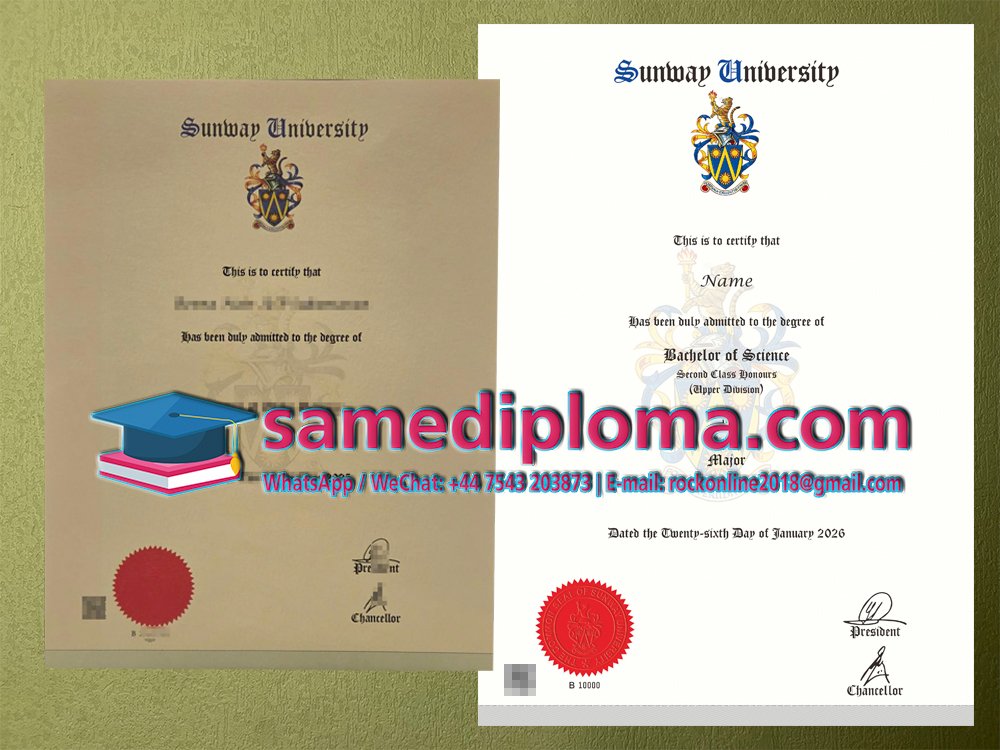 sunway university degree diploma